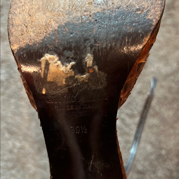 Giorgio Armani Brown Snakeskin Women Shoes - Picture 5 of 14